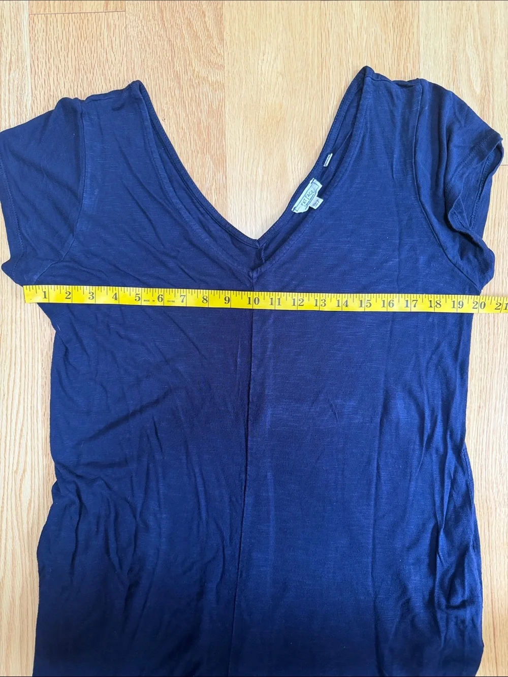 Fat Face Navy Sz 8, Wide-Leg Short-Sleeve Jumpsuit with pockets.